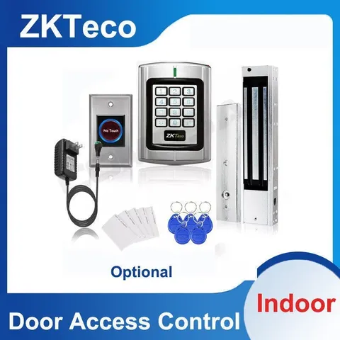 KiT Door Access Control System Zkteco Magnetic Lock, Access ID Card Password