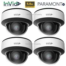 4 InVid Paramont 5MP IP Plug & Play IP67 Dome Fixed AI Camera PAR-P5DRIR28NH-AI