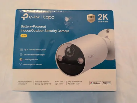 TP-Link Wirefree Battery Powered Indoor Outdoor Security Camera TC82 White