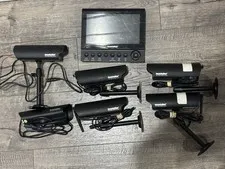 UNTESTED Security Man 2.4GHZ Digital Wireless Camera SM816DT Set Of 6 w/ LCD