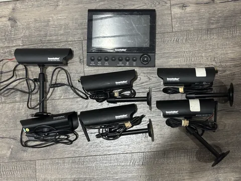 UNTESTED Security Man 2.4GHZ Digital Wireless Camera SM816DT Set Of 6 w/ LCD