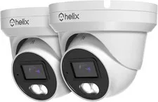 Helix 2 Pack 5MP Security AI IP PoE Camera - 98ft Night Color - Human Detection