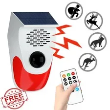 Outdoor Motion Sensor Alarm 2 Pack Replaceable Recording Remote
