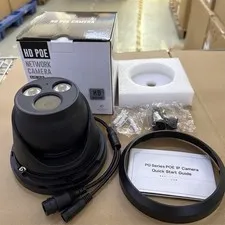 VIKYLIN Night Version POE Ethernet 8MP 4K Security Camera Black Outdoor/Indoor