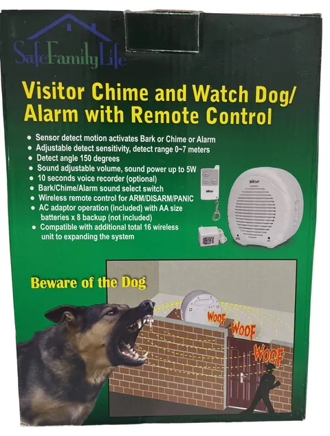 Safety Technology Electronic Watchdog Barking Intruder Alarm Home Security Devic