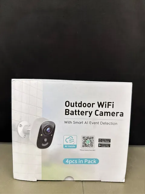 GMK Security Cameras Wireless Outdoor 4 Pack, 2K Battery Powered Cameras for H 1