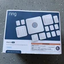 Ring Alarm Pro Complete System, Built-in eero Wi-Fi 6 Router, White, 14pc