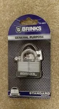 Brink's 40mm Laminated Steel Warded Padlock - Model 172-40011 (New in Pack)