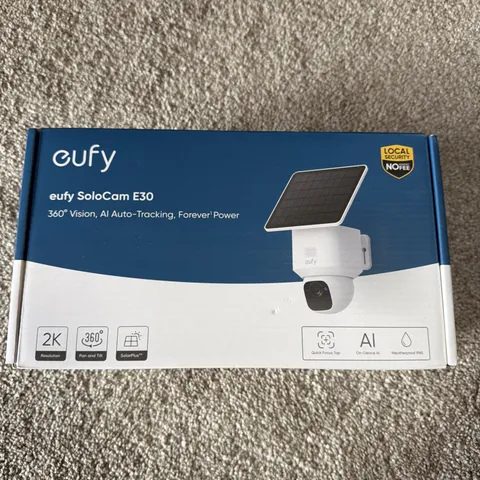 Eufy SoloCam E30 360 Vision AI Solar-Powered Camera **UNOPENED**
