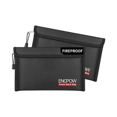 ENGPOW Fireproof Electronic Organizer Travel Bag Explosion-Proof Power Bank Case