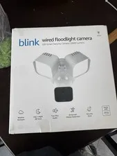 Blink Wired Floodlight Camera Smart Security Cam 2600 Lumens HD Live View White