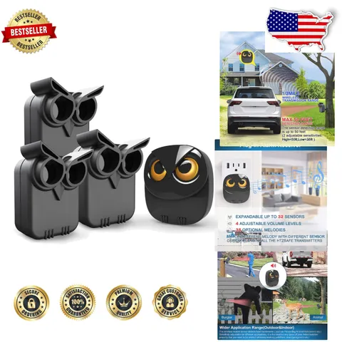Wireless Driveway Alarm 1/2 Mile Long Range Motion Detector