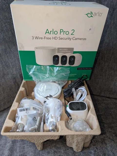 Arlo Pro 2 Security Camera Bundle Wire-Free HD Camera & Base! Missing Pieces!