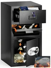5.8 Cuft Large Depository Drop Safe for Business with drawer, Anti-Theft Safe...