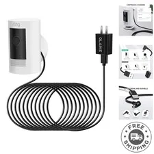 Certified 16ft Power Adapter Cable for Ring Stick Up Cam - Indoor/Outdoor Use