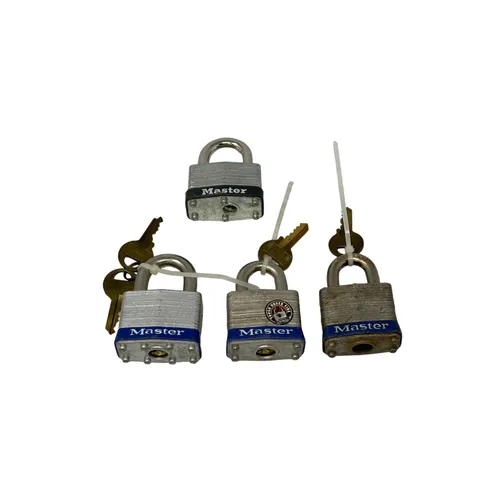 Lot of 4 Master Lock Co. No.1 and No.3 Padlocks