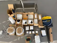 SimpliSafe Gen 3 Home Security System Bundle - 3 Outdoor Cameras, Base, Keypad,