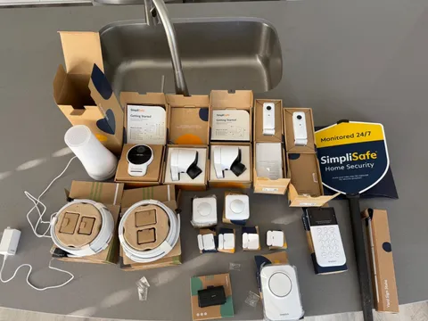 SimpliSafe Gen 3 Home Security System Bundle - 3 Outdoor Cameras, Base, Keypad,