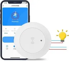 Human Presence Sensor Light Switch,Zigbee Millimeter Wave Presence Sensor,Aut...
