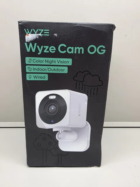 NIOB Wyze Cam OG Wired In/Outdoor 1080p HD Smart Home Security Camera WYZECGS-RB