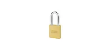 American Lock 2" W Solid Brass Padlock, 2" H, 3/8" D Boron Shackle
