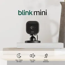 Mini - Compact Indoor Plug-In Smart Security Camera, 1080P HD Video, Night Visio