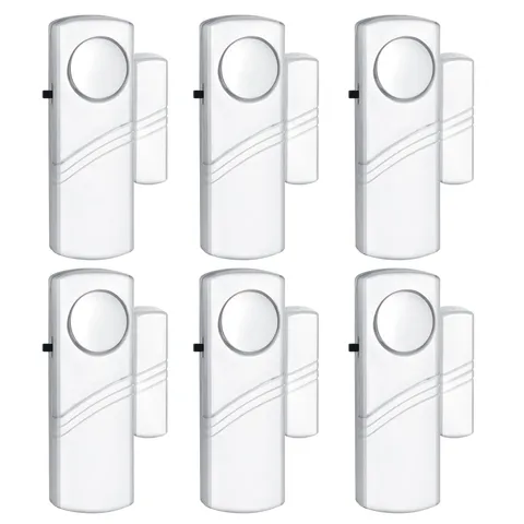 Security Door Window Alarm, 90DB Wireless Sensor Door Window Burglar Alarm, D...