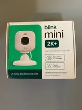 Blink Mini 2K+ Indoor Outdoor Plug-In Security Camera - Brand New
