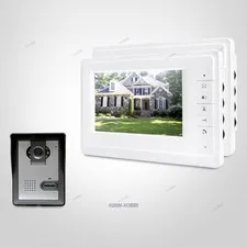 7" Video Door Intercom System with Intra-monitor Audio Intercom for House/ Flat