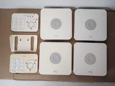 Lot of (4) Ring Alarm Base Stations and (2) Keypads (1st Gen)  / NO ADAPTERS
