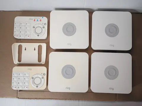 Lot of (4) Ring Alarm Base Stations and (2) Keypads (1st Gen)  / NO ADAPTERS