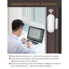WIFI Door Window Sensor 4pcs Wireless Magnetic Alarm For Tuya App V1