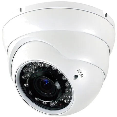 Outdoor Analog CCTV Camera w/ Night Vision & Varifocal Lens