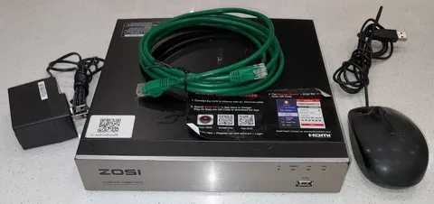 ZOSI ZR08LN/20 8-Channel H.264 1080P DVR 2TB HDD Tested Working w/Accessories