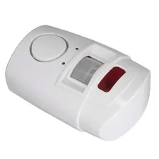 Outdoor Motion Sensor Alarm Anti Theft Remote Control Sound Light Silent ☆