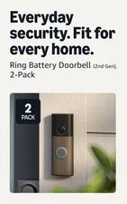 Battery Doorbell (Newest Model), Retinal 2K with Wide-Angle Video, up to 6X Enha