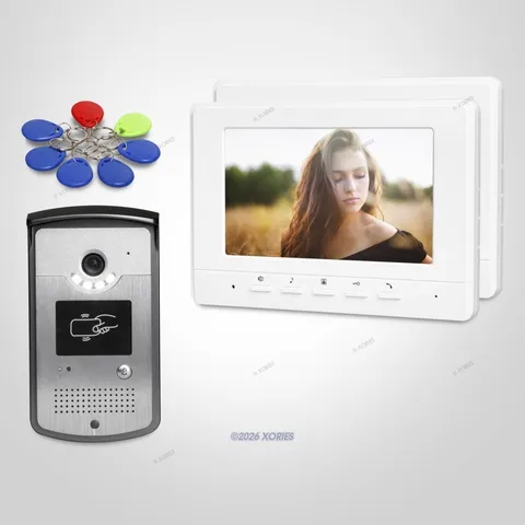 7" Wired Video Door Entry Call System Electric Lock Supported for Home Security