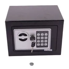 Black Home Electronic Password Steel Safe.
