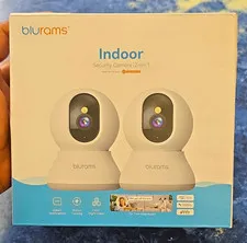 blurams A31 2K PTZ Wi‑Fi Indoor Cameras 2-Pack White, Color Night Vision