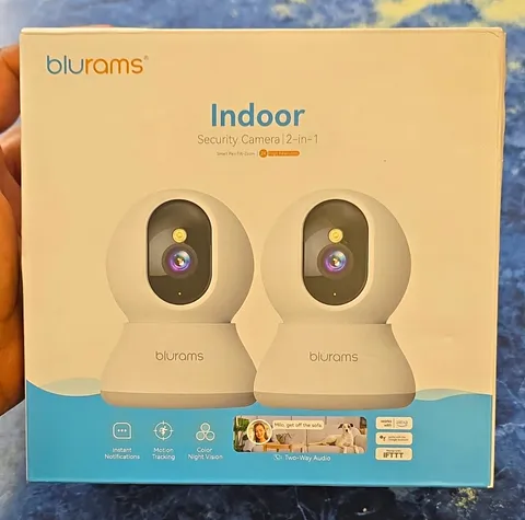 blurams A31 2K PTZ Wi‑Fi Indoor Cameras 2-Pack White, Color Night Vision