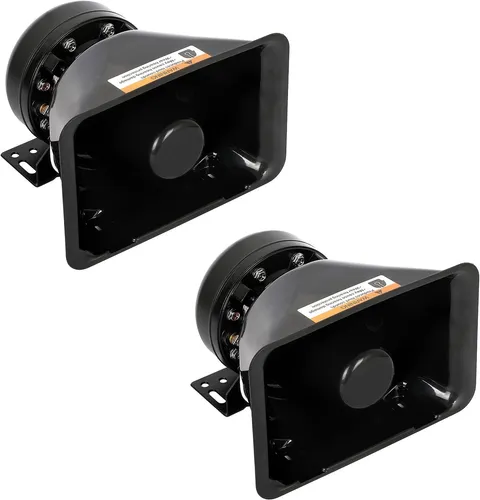 High Performance Siren Speaker Compatible with Any 100-200 Watt 100W Black 
