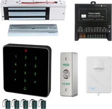 Electric Magnetic Lock Kit 1200Lb Electromagnetic Lock Waterproof RFID Keypad wi