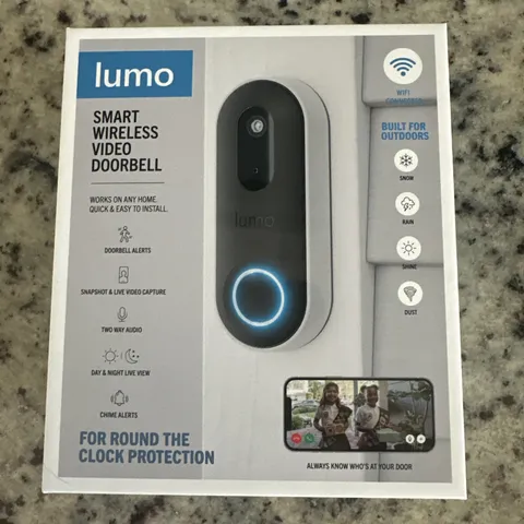 NEW LUMO smart wireless video doorbell WIFI connected front door security