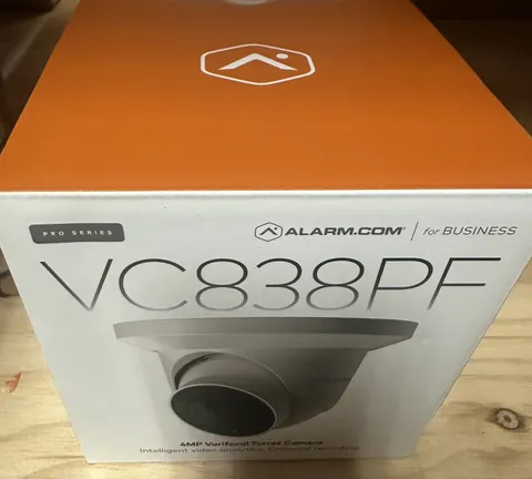 Alarm.com ADC-VC838PF 4MP Turret PoE Camera with Varifocal Lens 