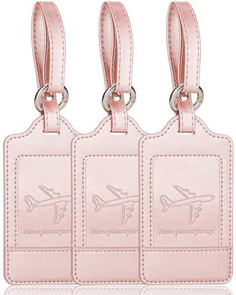 3 Pack Luggage Tags - Quick Install, Privacy Protection, Airplane Travel Esse...