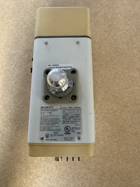 Sony SNC-CS50N Network Camera with outdoor enclosure