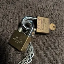 American K60 Padlock USA Made 2 Locks One Key