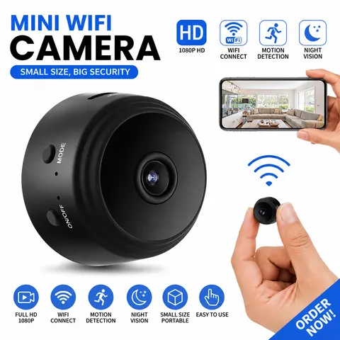 Mini Wireless Record Camera WiFi IP Home Security DVR Night Vision HD USB 1080P
