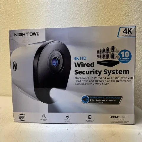 (NEW)Night Owl 20 Channel DVR 2TB HD 10 Wired 4K HD Camera System CL-FT8D2-1610L