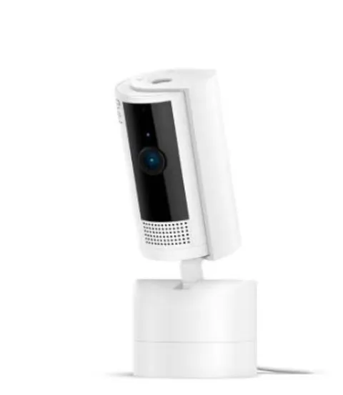 Ring Pan-Tilt Indoor Cam Plug-In WiFi Security Camera White New Sealed